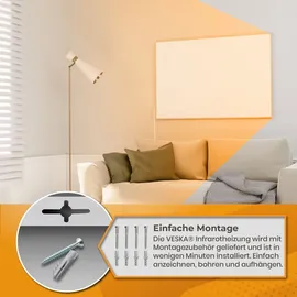 veska Infrarotheizung inkl. Thermostat APP-Funktion Wifi Fernbedienung Timer - 450W