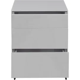Mäusbacher Kommode "Imola", grau (kreidegrau matt lack, glas kreidegrau glanz), Füße aus Metall,2 Packstücke, 2 Stk., 0 Stk., Sideboards, Kommode, Mäusbacher Kommode mit Glasfront und Glasoberplatte