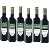 Turmfalke Dornfelder Rotwein Halbtrocken aus Rheinhessen 750ml 6er Pack