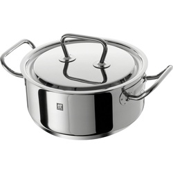 Zwilling Bratentopf, Silber, Metall, 3,0 L, rund, Messskala, backofengeeignet,backofengeeignet, Kochen, Töpfe, Bräter & Schmortöpfe
