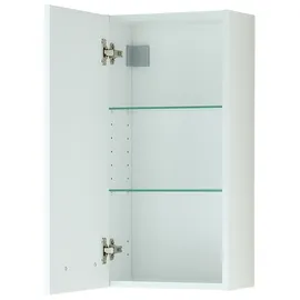 Saphir Hängeschrank Quickset 500, Badschrank 32,4 cm, 1 Tür, 2 Einlegeboden Badezimmer-Hängeschrank, Wandschrank weiß