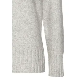 LASCANA Rundhalspullover Damen grau meliert Gr.32/34