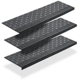 BigDean Stufenmatte 65 x 25 cm Schwarz