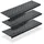 BigDean Stufenmatte 65 x 25 cm Schwarz