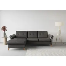 sit&more Ecksofa SIT & MORE "Göteborg", grau (anthrazit), B:268cm H:90cm T:176cm, Sofas, Ecksofa, Sitztiefenverstellung und Federkern, wahlweise mit Bettfunktion