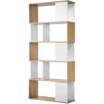 CaliCosy Bücherregal 29,5 x 34 x 173,5 cm Weiß