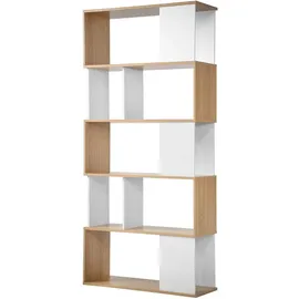 CaliCosy Bücherregal 29,5 x 34 x 173,5 cm Weiß