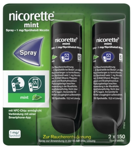 Nicorette Mint Spray 1 mg/Sprühstoß NFC Inhaler & Spray