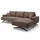GRAINGOLD Ecksofa Leto Braun Rechts