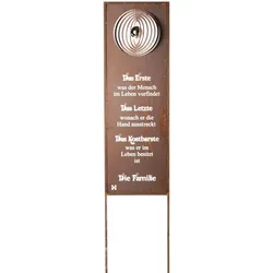 Home Deluxe GmbH HOME DELUXE - Gartenschild - Family - Edelrost