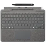 Microsoft Tablet-Tastatur (Beleuchtete mechanische Tasten) silberfarben