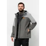 Jack Wolfskin 3-in-1-Funktionsjacke GLAABACH 3IN1 JKT M grau M (50)