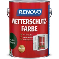 Renovo Wetterschutzfarbe moosgrün RAL 6005  2,5 l  Deckfarbe