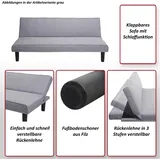 MCW Schlafsofa MCW-J17, Couch Klappsofa Gästebett Bettsofa, Schlaffunktion Stoff/Textil ~ anthrazit-grau