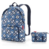 reisenthel mini maxi rucksack - faltbarer kompakter Rucksack -wasserabweisend, Farbe:blau