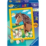 Ravensburger CreArt Malen nach Zahlen 1 St. Pferd und Kätzchen