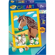 Ravensburger CreArt Malen nach Zahlen 1 St. Pferd und Kätzchen