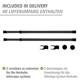 Wenko Herkules Kleiderstange 120 x 3 x 0 cm schwarz