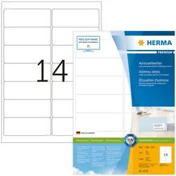 Herma 1400er-Pack Premium-Klebeetiketten »4678« weiß