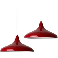 Bamyum 2-flg. Ø 30 cm Metall rot