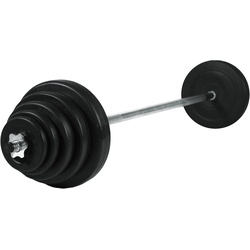 Hantel-Set »Langhantel Gewichtsset 42 kg«, (Set, mit Langhantelstange), 29557933-0 schwarz/silber