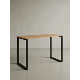 KADIMA DESIGN Eiche-Schreibtisch, Robuste Metallbeine, Vielseitig, Stabil, Modern. 120x60x76 cm