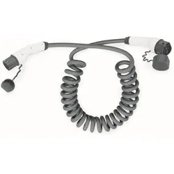 DIGITUS KFZ-Spiral-Ladekabel für Elektroautos&PHEV10 m Typ 2
