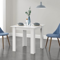 [en.casa] Esstisch Küchentisch Esszimmertisch Speisetisch Tisch Weiß 80x80cm