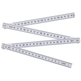 BGS Gliedermaßstab 10 Glieder Weiß 2 m