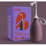 Bidetlity Po-Dusche | Podusche & Intimdusche Royal Ruby / Unverpackt | ersetzt Feuchttücher | Wochenbett & Reise-Bidet