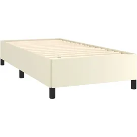 vidaXL Bettgestell 90 x 200 cm Creme