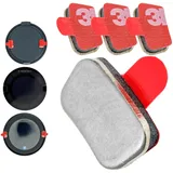 Ersatz Klebepads, 4 Stück, kompatibel mit OOONO PARK P-DISC NO2, NO3, CO-DRIVER NO2, Metallplättchen Klebesticker, Aufkleber elektronische Parkscheibe, Blitzerwarner, Windschutzscheibe Klebestreifen