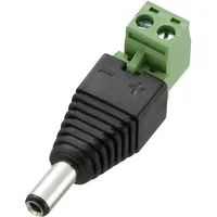 TRU Components DC-11M-WT Niedervolt-Steckverbinder Stecker, gerade 5.5mm 2.5mm 1St.