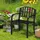 Relaxdays Gartenstuhl 60 x 60 x 82 cm schwarz 1 St.