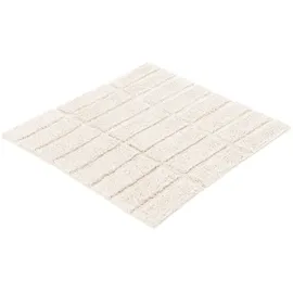 KLEINE WOLKE Badteppich Tiles Beige 60 x 60 cm
