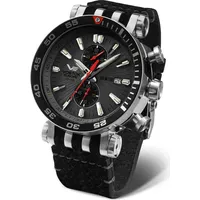 Vostok Europe Herrenuhr Chronograph Energia Rocket Schwarz/Anthrazit VK61-575A588