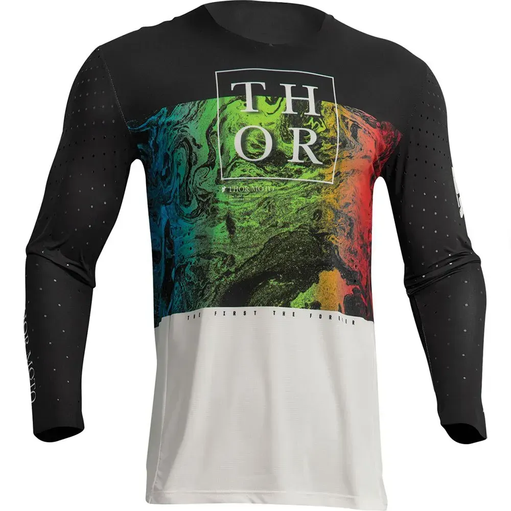 Thor Prime Melter Langarm-trikot - Black / White - XL