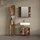 livinity Waschbeckenunterschrank Fucino 60 x 54 cm Braun