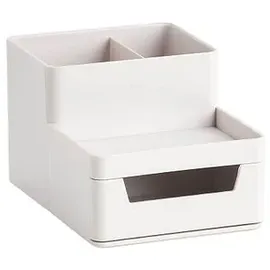Zeller Schreibtisch-Organizer Kunststoff 15,3 x 11,2 x 9,3 cm Grau 4 St.