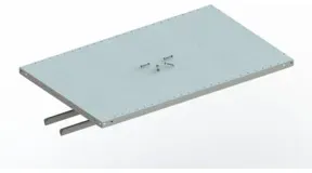 Meta Boden KR 330 1300 x 800 mm verzinkt für Kragarm Medium + Verschraubung