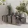 vidaXL Garten-Essgruppe 9-tlg. Grau