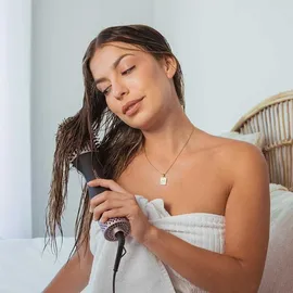 Cecotec Luftbürste mit CeramicCare Unique Touch-Display, 1200 W, trocken, entwirrt, glättet, Volumen und Form, 4 Temperaturen, entfernt Frizz, Keramikkopf