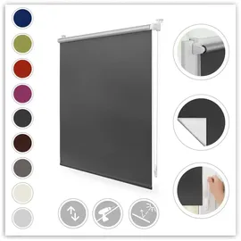 Lichtblick Thermo-Rollo Klemmfix 90 x 150 cm anthrazit