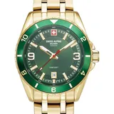 Swiss Alpine Military 7034.1114 Herrenuhr Sierra gold grün 42mm 10ATM