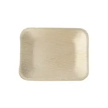 Papstar 25 Tabletts, Palmblatt "pure" eckig