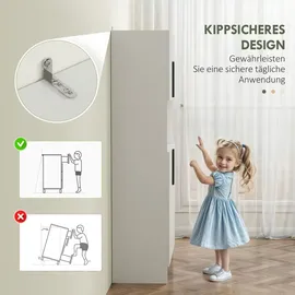 Homcom Küchenbuffet mit Mikrowellenablage 79 x 40 x 175 cm Weiß