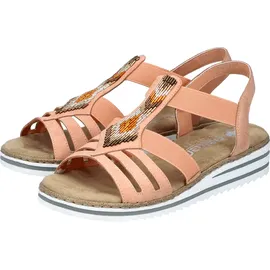 Rieker Sandale Damen Orange 42