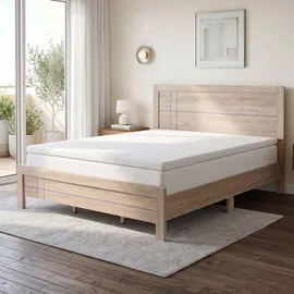 MCW MCW-E63 Kaltschaum-Matratzentopper 180 x 200 cm Weiß