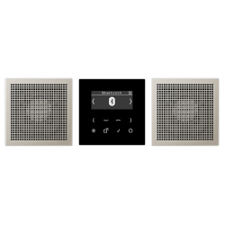 Jung  Smart Radio DAB+ Bluetooth, Set Stereo (Display schwarz, Lautsprecher Edelstahl)