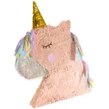 Folat Einhorn 68373 Pinata Unicorns & Rainbows-45x50cm, Mehrfarben